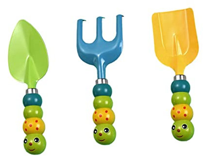 Abaodam 3pièces Jeu De Jardinage pour Garçon Fille Pelle à Sable Kit Outils De Plage Portable Jouet De Sable