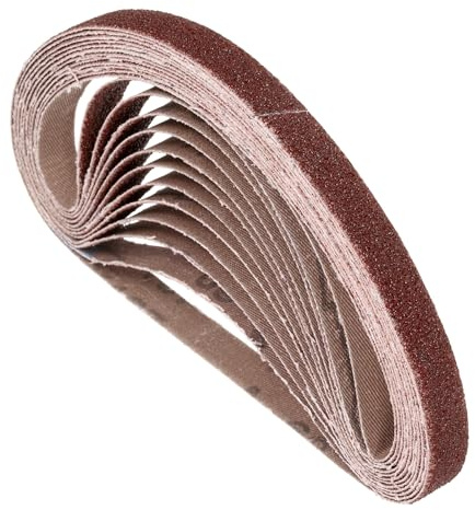 Kozelo 40 Pcs Sanding Belts 13mm x 457mm 60 Grit Aluminum Oxide | Belt Sander Paper for Belt Sander Metal Grinding Wood Working Weld Rust Removal
