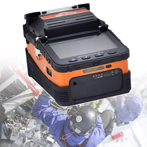 XCSCUK Splicer per Fusione a Fibra Ottica, con Fusione in 8 Secondi e splicer di Riscaldamento in 18 Secondi con VFL OPM, per la Costruzione di Linee Trunk.