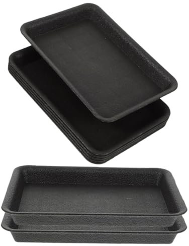 KONTONTY 8pezzi Sottovaso per Piante da Interno in Plastica Riutilizzabile Sottovasi per Vasi da Fiori Contenitori Portavasi per Proteggere Pavimenti e Mobili