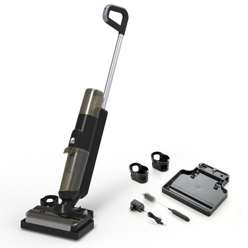 GAVATECH Turbo Wash GV150, Fregona Eléctrica 2 en 1, Aspiradora y Mopa, Filtro HEPA, para Múltiples Superficies