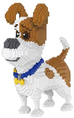 SHROKED Micro Bausteine Hund - DIY, Mini Klemmbausteine, Kreatives Spielzeug Für Erwachsene & Kinder-6111