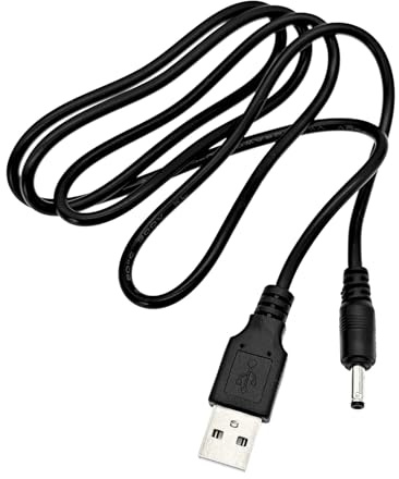 JZK 1M USB to 5V DC power cable, with 3.5 x 1.35 mm DC barrel jack plug, USB electric toothbrush charger cord, replacement charging lead for electronic toy, led desk lamp, mini speaker