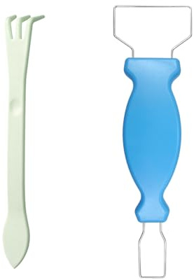 1 Pièce De Désherbeur Et 1 Pièce De Fourche À Bêcher, Équipement d'entretien De Jardin, Adapté À L'Entretien des Fleurs Et De l'herbe (Bleu, Vert).