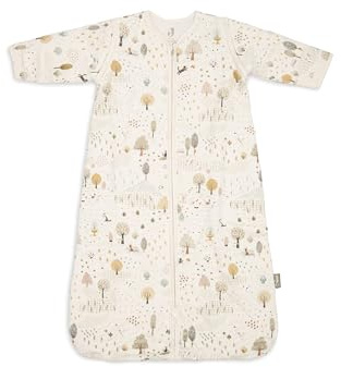 Jollein Saco de dormir para bebé - 70 cm - Algodón - 2.5 a 3.5 TOG - Mangas desmontables