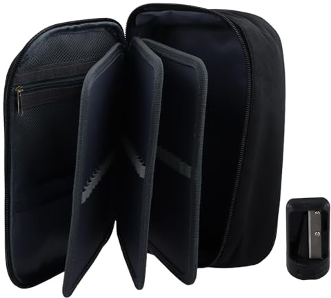 Ziyonix Trousse à Crayons de Grande Capacité, Sac à Crayons Grande avec 72 Emplacement, Étui à Crayon Portable pour Collège Travail Bureau, Porte Crayon de Couleur pour Filles Garçons