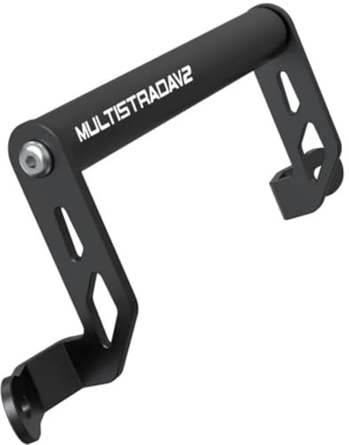 GPS Navegación Soporte Poste Soporte De Navegación GPS para Motocicleta para Ducati MULTISTRADA V2S V 2 S Travel 1260 1200 2016-2024. Soporte para Smartphone. Soporte navegación GPS(Negro 6)
