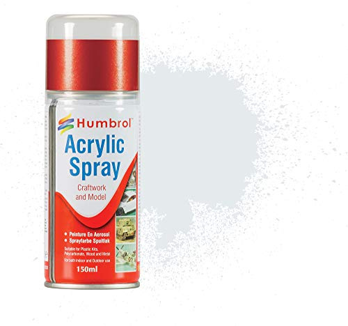 Humbrol Miniature Paint Spray - AD6191 No 191 150ml - Metallic Paints for Model Painting, Modelling Paint for Miniatures - Metallic Paint Primer for Plastic, Wood, Metal Surfaces