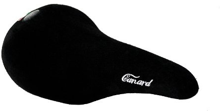 Selle Montegrappa FAHRRADSATTEL Luxus ECHT Velour Leder Vintage Sattel Canard schwarz - Made in Italy