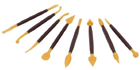 Pedrini Linea Dolci Set per Decorare, Plastica, Giallo, 22.5 x 10 x 2.7 cm, 8 unità