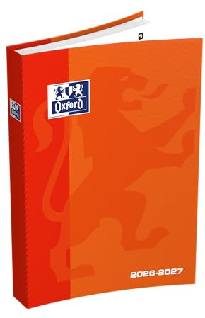 Oxford skola daglig dagbok 2018-2019 1 dag per sida 352 sidor 15 x 21 cm (franska) 15 x 21 orange