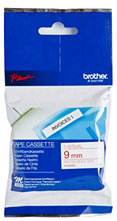 Brother MK222BZ Schriftbandkassetten weis rot 8mx9mm nicht laminiert für P-touch 60 65 75 80 85 110