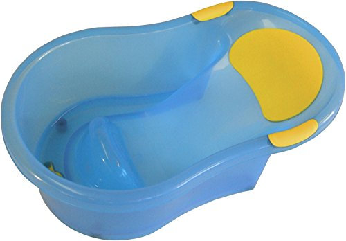 Bieco ergonomische Baby Badewanne 0-12 monate, 63cm | Baby Wanne | Stöpsel Badewanne | Badewanne Baby | Badewanne für Dusche | Baby Bath Tub | Baby Set | Badeeimer Baby | Mobile Badewanne | Zubehör