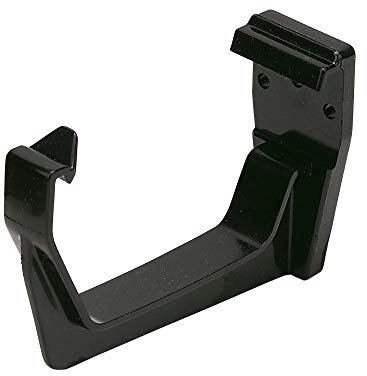 FLOPLAST 114mm Square Fascia Gutter Bracket - Black