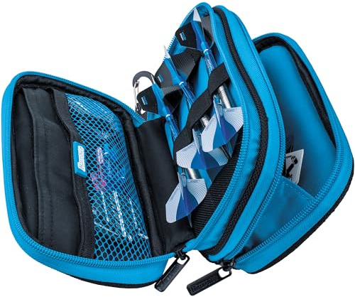 Harrows Z800 Darts Etui / Brieftasche, groß, Schwarz / Blau
