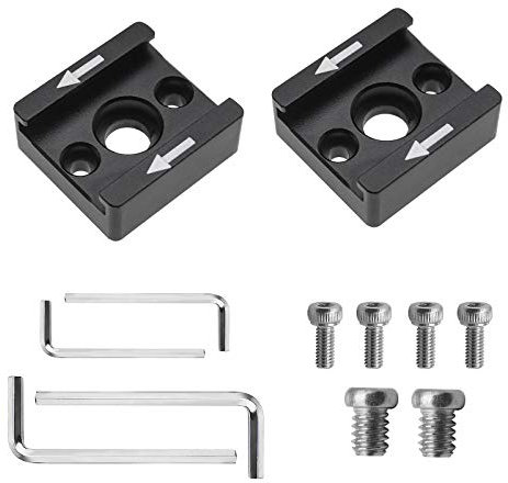 Be in Your Mind Lot de 2 Supports adaptateurs universels pour Griffe Froide avec vis de 6,35 mm M2,5 mm pour caméra, Flash, Moniteur, Microphone