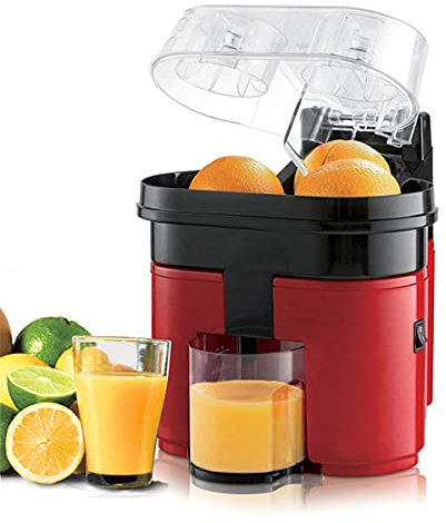 HIZQ Exprimidor Eléctrico, Exprimidor Doble Rápido 90W Exprimidor Eléctrico De Limón Y Naranja Con Válvula Antigoteo Exprimidor De Frutas Cítricas Hogar 220V