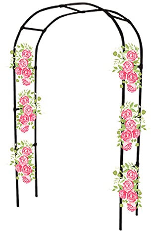 Arceau De Jardin,Arcade Rosiers De Arche, Tonnelle De Pergola Arcade De Rosiers Support De Grille D'arche De Terrasse, Facile A Assemble Pergola Fer Forge Pour Plantes Grimpantes,Mariage, Décoration