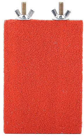 lyrlody Krallenschleifbrett, Papageienschleifbrett, Geeignet für Vögel, Wie Nymphensittich, Wellensittich, Kanarienvogel Usw.(Rote Schraube an der kurzen Seite)