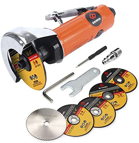 Mini Angle Grinder, Air Cut Off Tool 3-Inch for Cutting Polishing and Sharpening, 7 Cutting Discs for Metal Wood Plastic Processing.