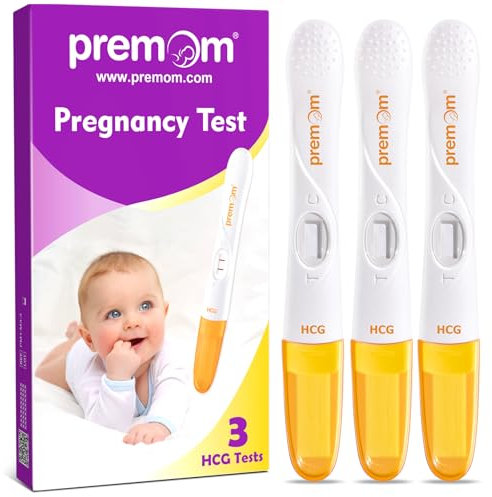 Premom 3 x Schwangerschaftstest Frühtest 10 mIU/ml - Empfindliches Pregnancy Test - Frühschwangerschaftstest mit Höchster Genauigkeit | Zuverlässiger Ultra Frühtest Schwangerschaft