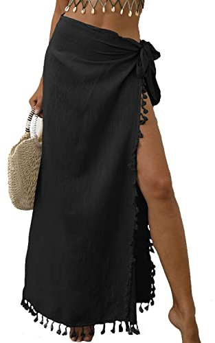 Señoras Sarong Pareo Chiffon Bikini Cover Up Traje de baño Toalla de Playa Falda de Verano Vestido de Playa Largo Mujer Cárdigan Gasa Vestido de Playa Floral Kaftan Bohemia Pareos y Camisola Manga