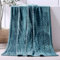 Whale Flotilla Coperta con motivo Foglie, Calda Coperta per Divano, in Flanella, Super Morbida e Morbida, 130 x 150 cm, Grigio Blu