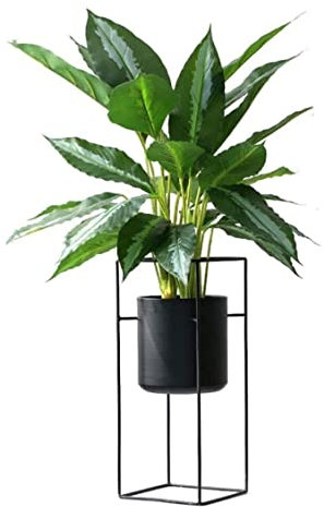 REEKOS Künstliche Pflanze Kunstbaum Künstlicher Baum Künstlicher Baum Graue Palmengrüne Topfpflanzen Gefälschte Pflanzen Mit Topf Indoor Outdoor Decor Plant Office Decor Kunstpflanze (Size : 100)