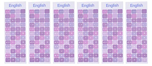 Veemoon Computer Keyboard Stickers Keyboard Stickers English for Laptop Desktop Replacement Keys Letters Universal Fit for Notebooks and Pcs Office Or Home Use