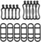 IBXWMNG 16pcs Banda silicona para bicicleta soporte flexible para luz/linterna/cuentakm + anillos elásticos. Montaje fácil en cualquier parte de la bici,Resistente y duradero