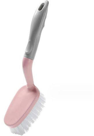 Cepillo Para Fregar Bañeras Y Azulejos, Cepillo Para Limpiar Duchas Que No Raya, Cepillo Para Fregar Con Mango Largo Para Limpiar Bañeras, Baños Y Duchas, Rosa