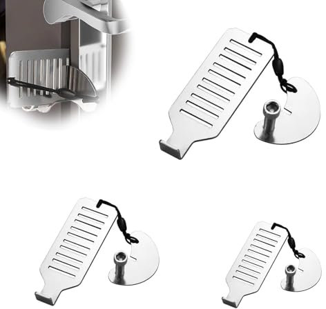 ZIJANG 3 Pezzi Blocca Porta Antintrusione, Blocca Porta Nessuna Perforazione Richiesta, Serratura Portatile da Viaggio, Adatto per Appartamento, Viaggio e Hotel