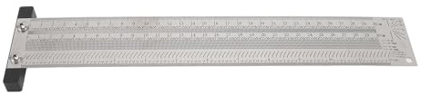 12-Zoll-T-Quadrat-Lineal, Markierungslineal aus Edelstahl, Holzbearbeitungsreißnadel mit Bleistift und Nachfüllung für Bohrmaschine, Tischkreissäge