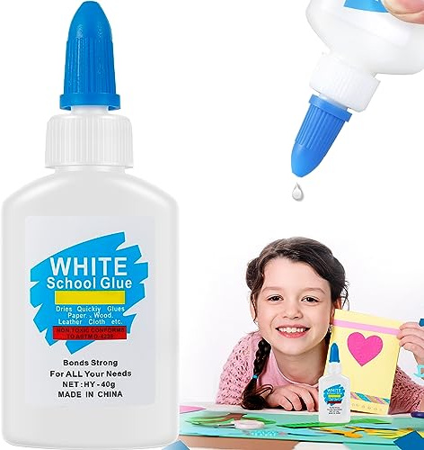 gebofuzhuang vitt latexlim 40 ml snabb torrskola lim handlim tvättbar kartong trälim vattenlösligt vitt lim för skolkontor hus gör-det-själv CK