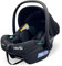My Babiie MBCS02 i-Size Baby Car Seat - 40-87cm (Birth to 15 Months Approx.), R129, Group 0+, Lightweight Infant Carrier, Large Canopy, Newborn Insert, Adjustable Headrest - Black