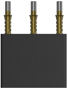 CUESOUL Touch Point II Ersatzdart Stahlpunkte, Kragenkonstruktion, Titanbeschichteter, Packung mit 3pcs