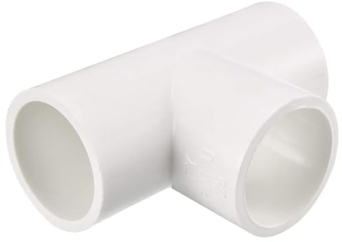 TA-VIGOR 1Pcs 25mm PVC Pipe Fittings, Slip Tee T-Shaped 3 Way Coupling Connector Joints, Garden Water Pipe Adapter for Plumbing and Irrigation System Connections,White