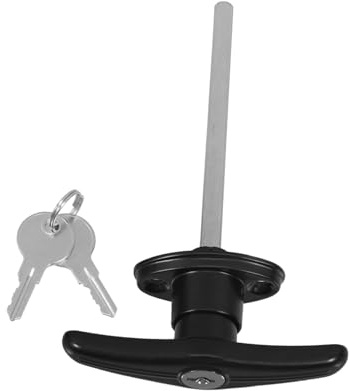 PENIKOKO Serratura per Porta Garage T Handle con Trasmissione Serratura per Esterni per Capannoni e Strutture Esterne Alta e Durabilità