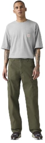 Levi's Uomo Pantaloni Cargo XX Baggy in Cotone, Gamba Larga