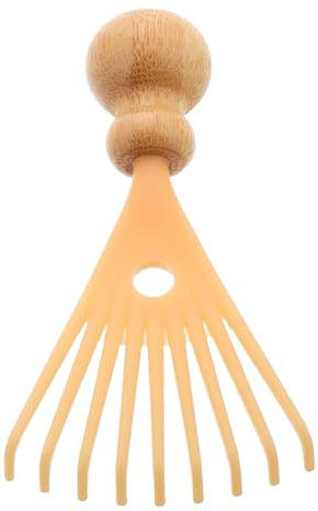 minkissy Masajeador de Cabeza Beige para Cuello y Cuerpo Diseño de Bambú y Pp, Experiencia Relajante y Vigorizante Adecuado para Viajes