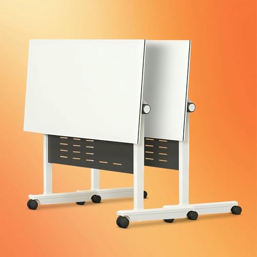 Klappbarer Konferenztisch mit Feststellrädern, mobiles Flip-Top-Design für Büro, Klassenzimmer und Konferenzraum