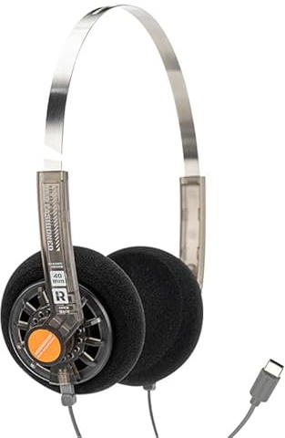 Moondrop Old Fashioned 40 mm on-ear-hörlurar med 0,78 mm 2-pin öppen baksida hörlurar (USB-C-uttag)