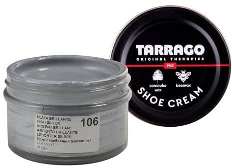 Tarrago | Metall Schuhcreme 50 ml | Creme für Leder und Kunstleder in Metallic-Farben