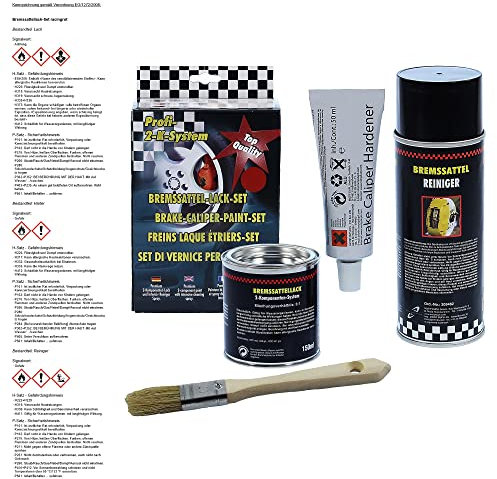 Dupli Color Bremssattellack-Set racingrot Bremssattel Bremsen Lack Streichlack Streich Lack Bremssattelfarbe Farbe Bremsenlack Tuning