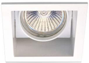 Lampenlux LED-Einbaustrahler Spot Rocky weiß 30° schwenkbar 12V MR16 9.0x9.0cm inkl LED Einbauleuchte Einbaulampe Einbauspot Strahler Punktstrahler Aluminium Downlight Down Deckeneinbaustrahler