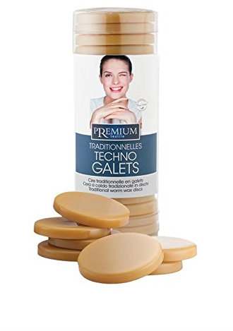 Cera a caldo, qualità premium, al miele, per zone intime e per ascelle. Utilizzo senza strisce in tessuto non tessuto Dischi 400 g