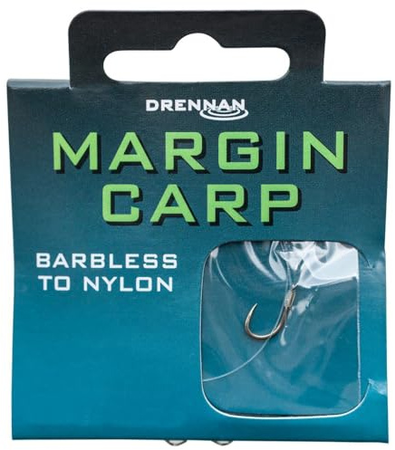 Drennan Margin Carp Hooks To Nylon Barbless 14 To 6lb Qty 8