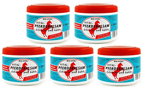 Bio Vital Balsamo per cavalli 500 ml – Olio di eucalipto, Balsamo Sport Gel