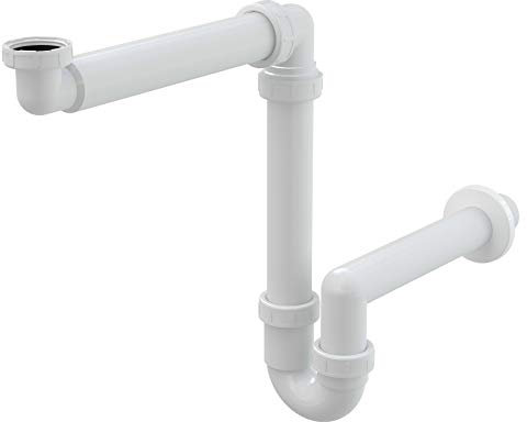 AlcaPlast A434 Siphon peu encombrant 5/4 x DN40 | Pour lavabo ou lavabo