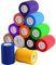 Inksafe Assorted Colours Self Adherent Cohesive Bandages 7.5cm x 4.5m Box of 12 - Uses Include Vet Wrap, Tape for Human Wrist and Ankle Sprains and Sports Injuries